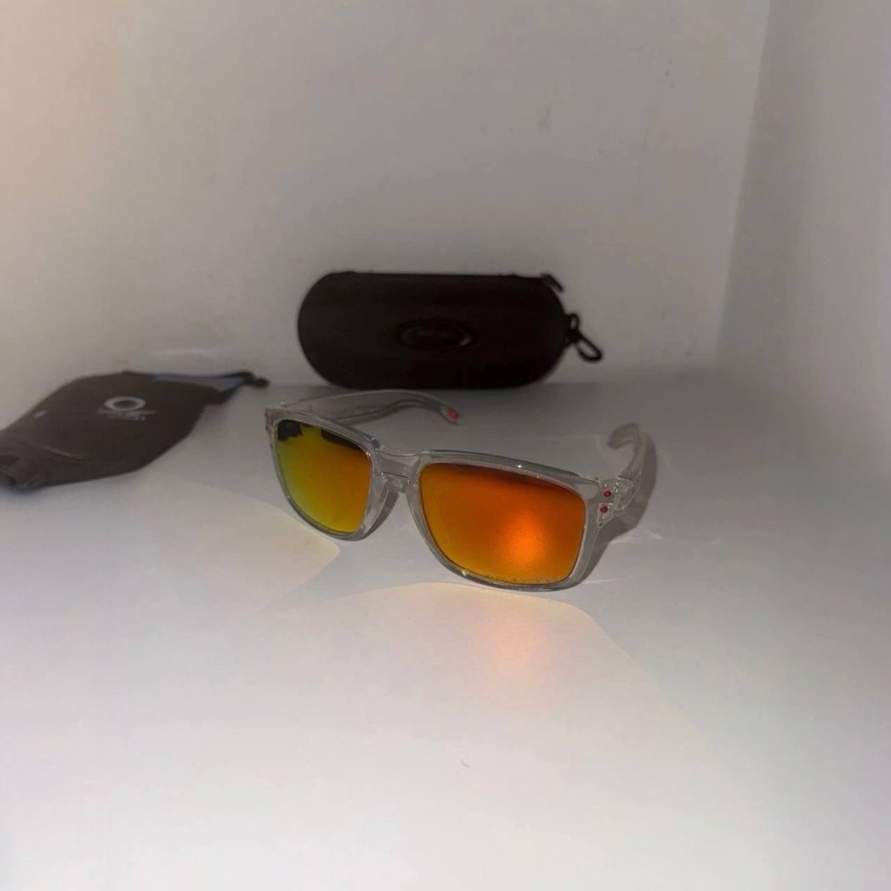 OK – Holbrook Sunglasses (Crystal Clear / Fire Mirror)