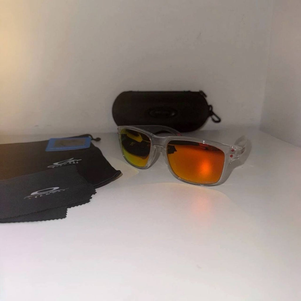 OK – Holbrook Sunglasses (Crystal Clear / Fire Mirror)