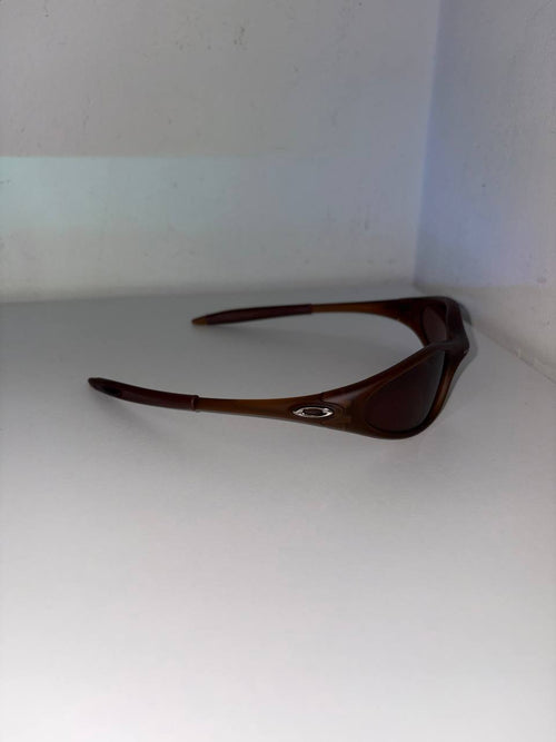 OK Minute 1.0 Polarized Sunglasses Brown – Vintage Y2K Wrap Style